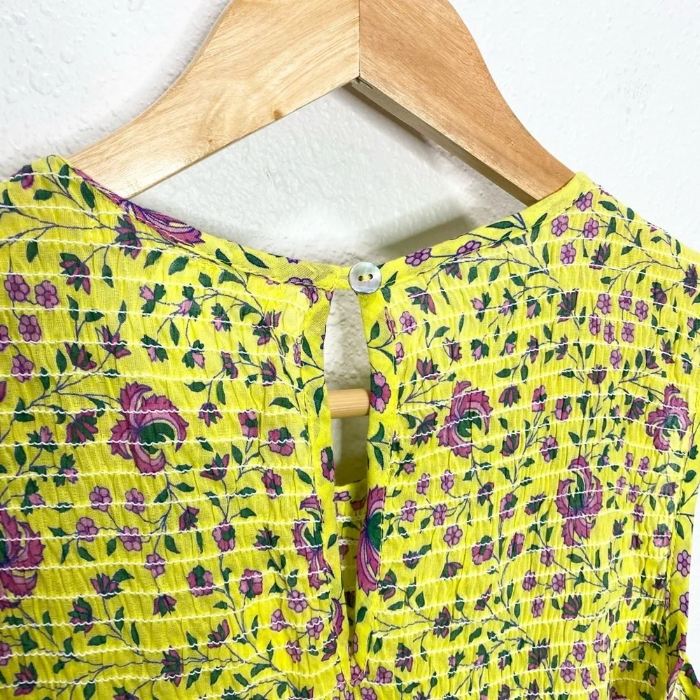 Banjanan Iris Maxi Dress In Floral Honey Small NWT
